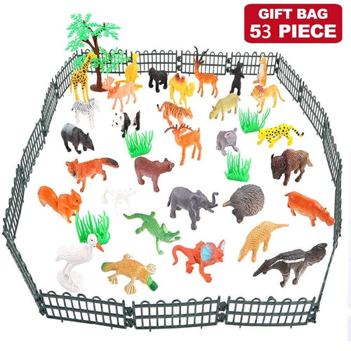 Pieces zoo animals playset - zoo,