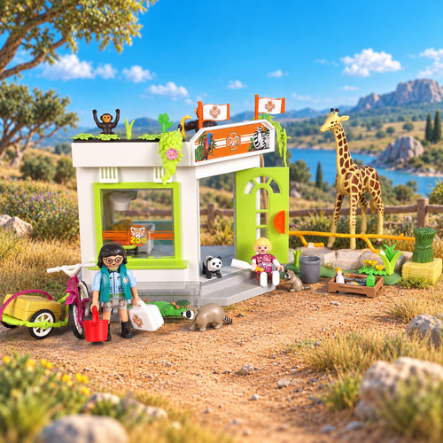 Playmobil zoo vet - playmobil, clinic