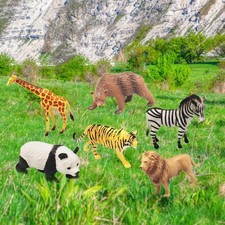 6x Animals Figurines Jungle