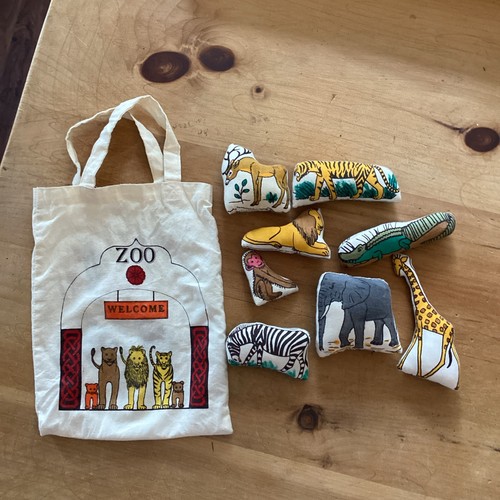 Zoo plush playset with - plush, bag