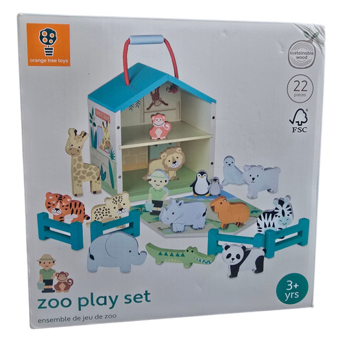 Orange tree toys wooden zoo - toys,