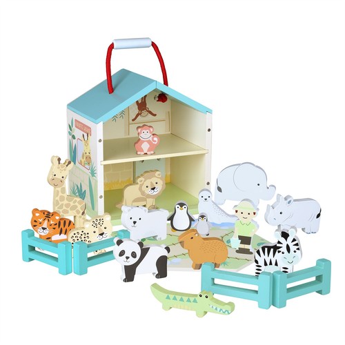 Wooden play set orange tree - play,